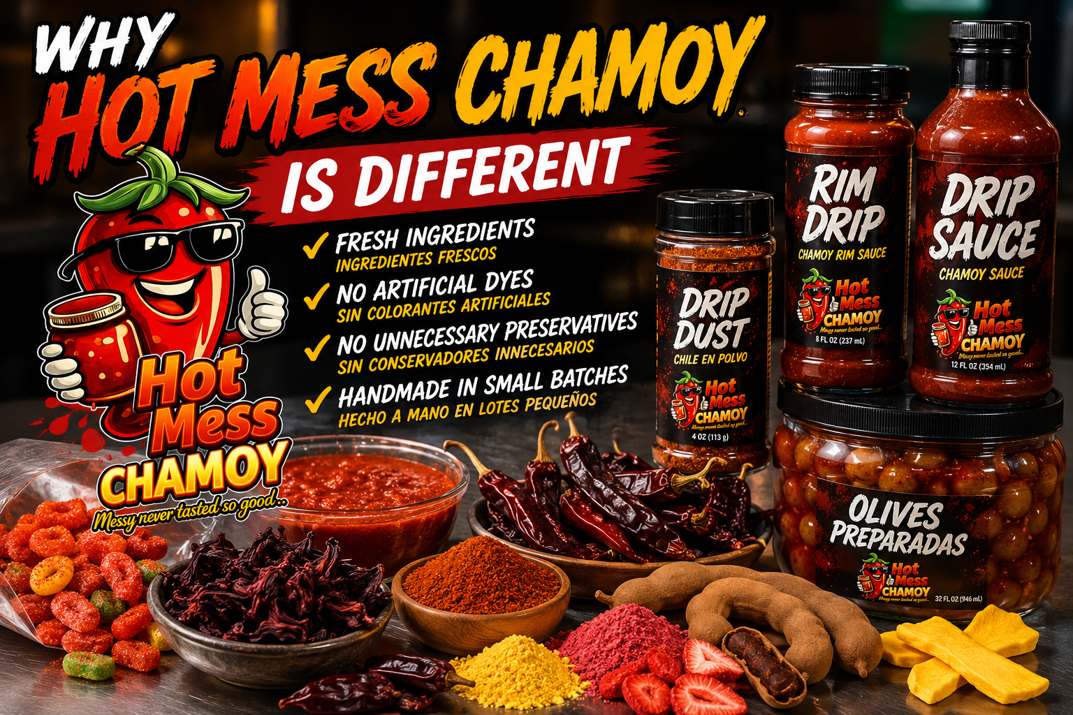 Why Hot Mess Chamoy Is Different | No Dyes, No Preservatives