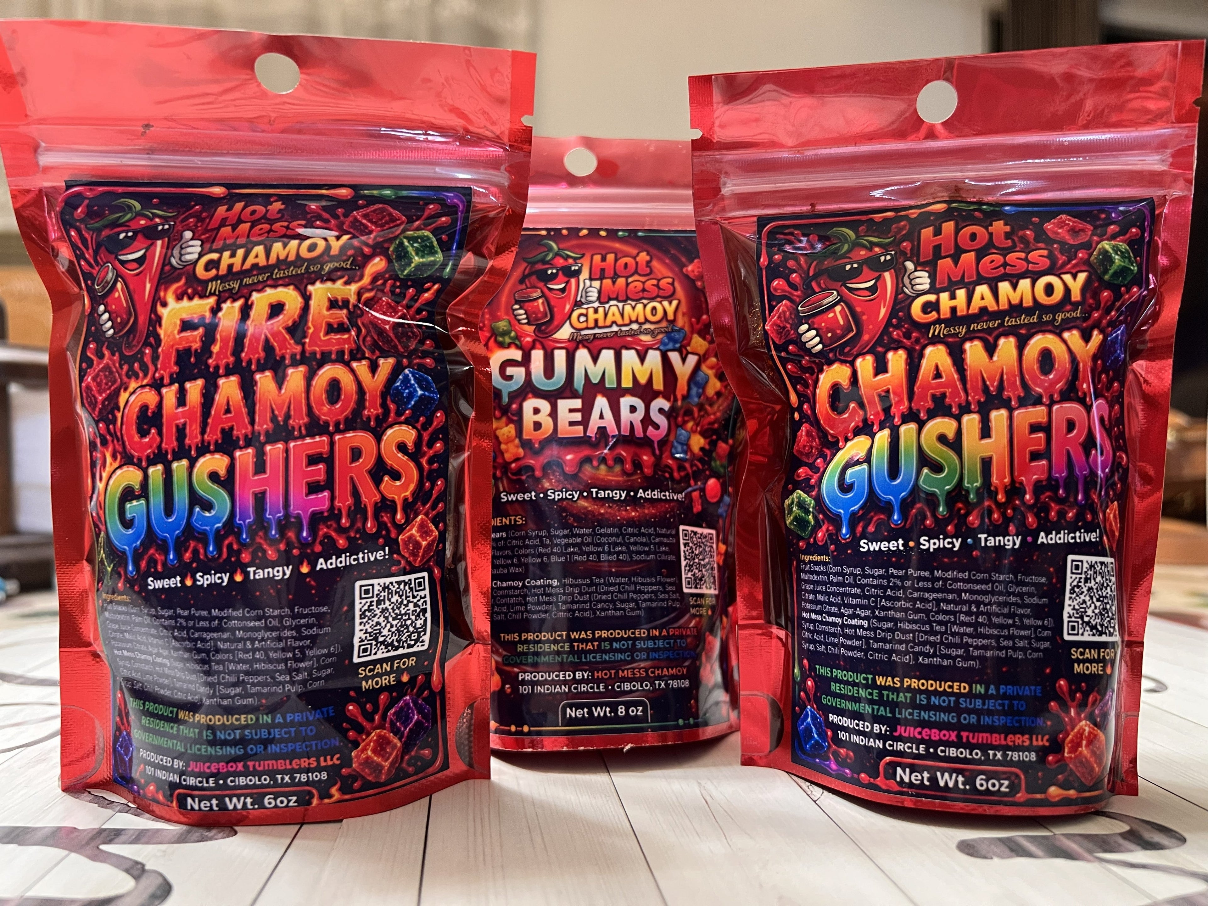 Hot Mess Minis (5 oz Chamoy Candy Bags) 🔥