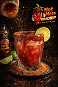Chamoy rim dip for drinks with thick sweet, sour, and spicy chamoy coating and chili powder, made fresh in Cibolo and serving San Antonio, TX