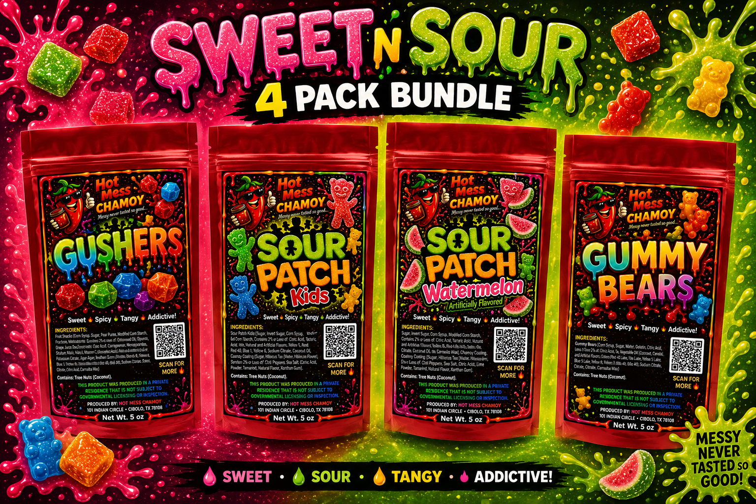 Sweet N' Sour Chamoy Candy Bundle
