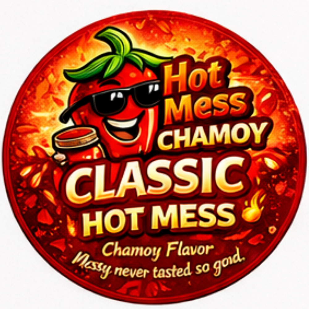 Classic Hot Mess chamoy flavor with sweet, tangy, and mild spicy taste, made fresh in Cibolo and serving San Antonio, TX