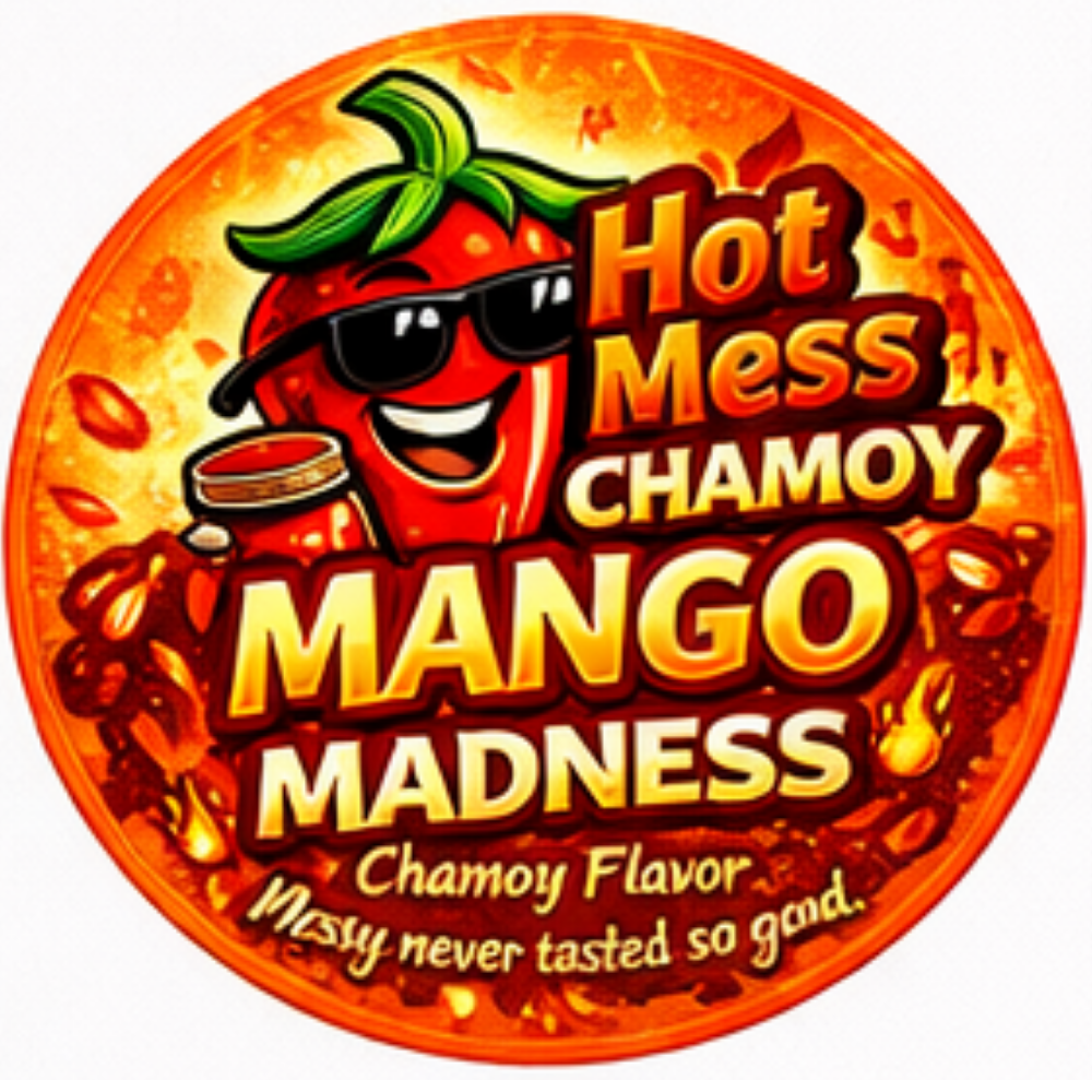Mango chamoy flavor with sweet, tangy, and spicy coating, made fresh in Cibolo and serving San Antonio, TX